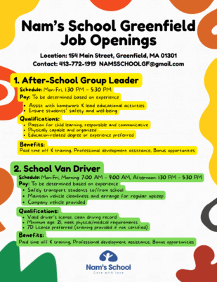 Nams_Shool_ job greenfield